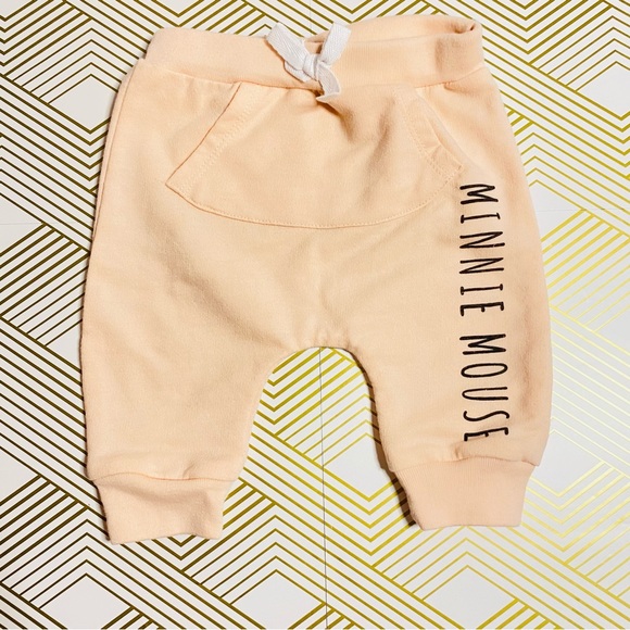 Baby Girls' Disney Minnie Mouse Hooded Sweatshirt and Kangaroo Pocket Joggers - Picture 3 of 5